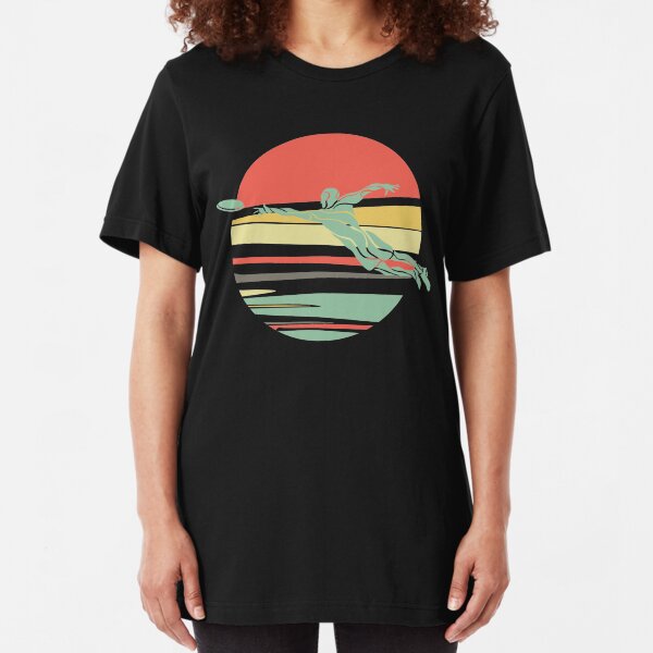 Retro Frisbee for the Ultimate Frisbee Player Slim Fit T-Shirt