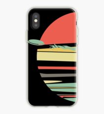 Vinilo o funda para iPhone Retro Frisbee para el último jugador de Frisbee