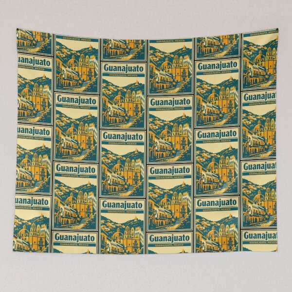 Item preview, Guanajuato, Mexico Vintage Travel Tourism Art designed and sold by TravelersGems.