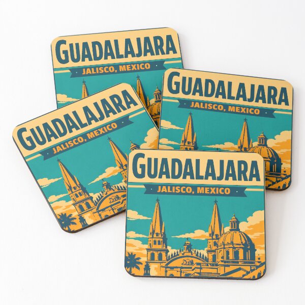Item preview, Guadalajara Jalisco, Mexico Vintage Travel Tourism Art designed and sold by TravelersGems.