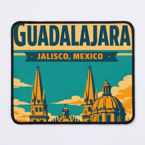 Item preview, Guadalajara Jalisco, Mexico Vintage Travel Tourism Art designed and sold by TravelersGems.