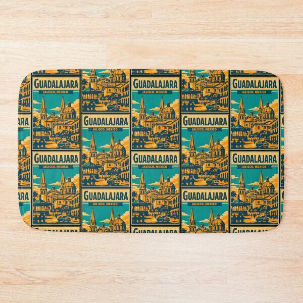 Item preview, Guadalajara Jalisco, Mexico Vintage Travel Tourism Art designed and sold by TravelersGems.