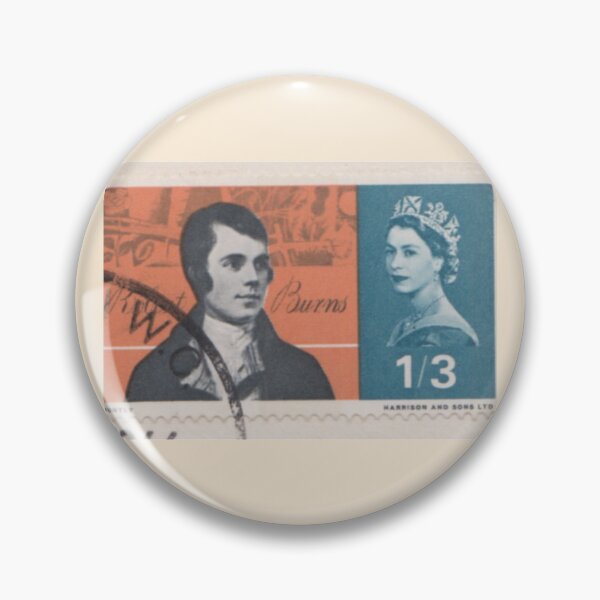 Item preview, Vintage Robert Burns Postage Stamp | 1966 Scottish Poet Art designed and sold by Englandbear.