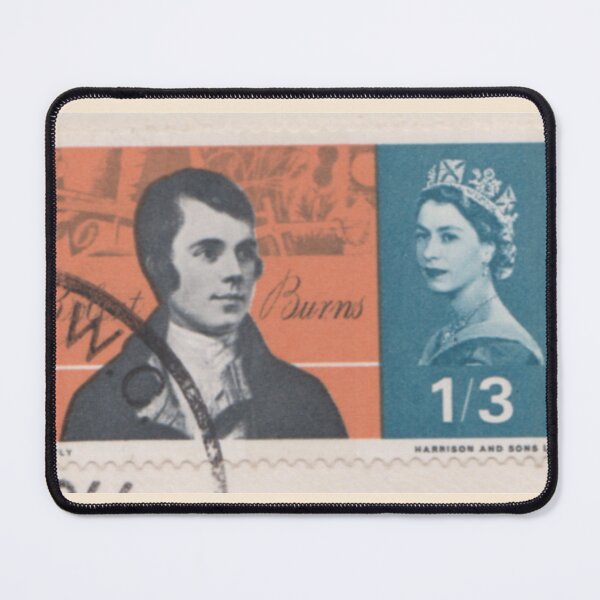 Item preview, Vintage Robert Burns Postage Stamp | 1966 Scottish Poet Art designed and sold by Englandbear.