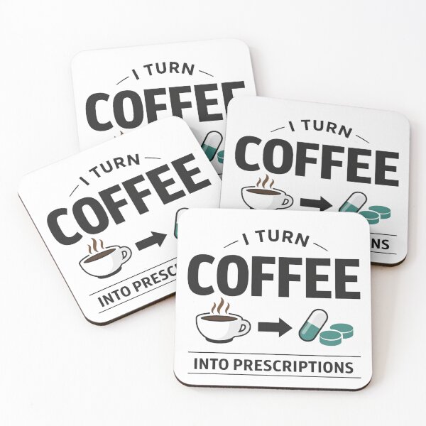 Item preview, Pharmacist Funny Tagline - I Turn Coffee Into Prescription designed and sold by rushaib.