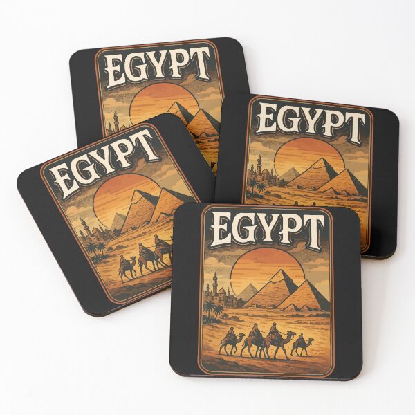 Item preview, Egypt Piramids Retro Vintage Travel designed and sold by TomFrontierArt.