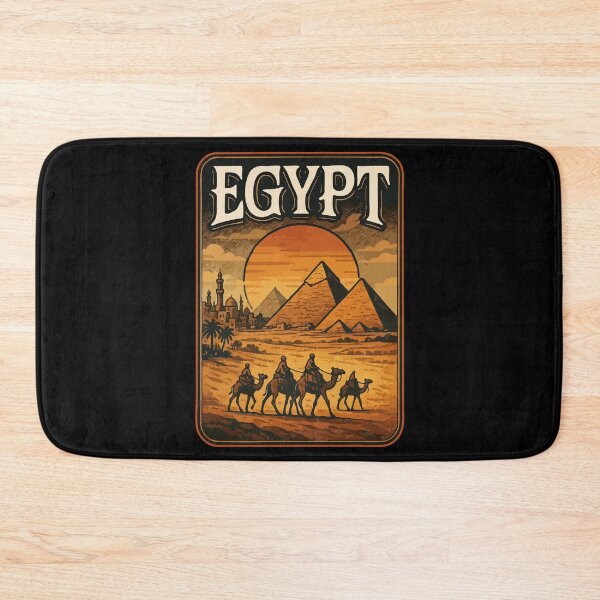 Item preview, Egypt Piramids Retro Vintage Travel designed and sold by TomFrontierArt.