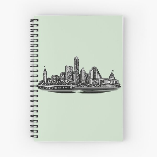 Item preview, Austin  Fingerprint Skyline | Modern City Print | Minimalist Urban Art | City Identity Wall Art | City Prints Series designed and sold by Dream Circuit .