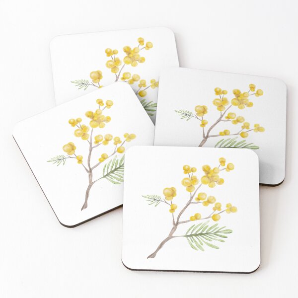 Item preview, Watercolor Mimosa Branch designed and sold by Sagi Jane Art.