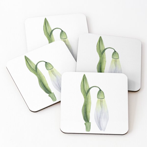 Item preview, Watercolor Snowdrop Flower designed and sold by Sagi Jane Art.
