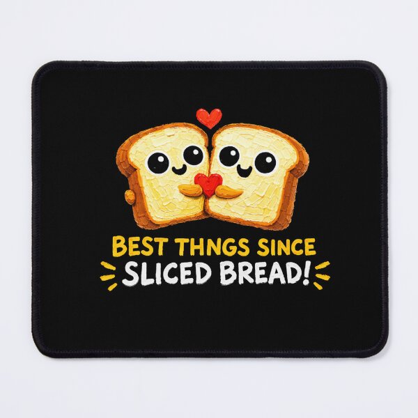 Item preview, Cute Bread Couple Cartoon – Best Thing Since Sliced Bread Love Gift designed and sold by Liv Solara.