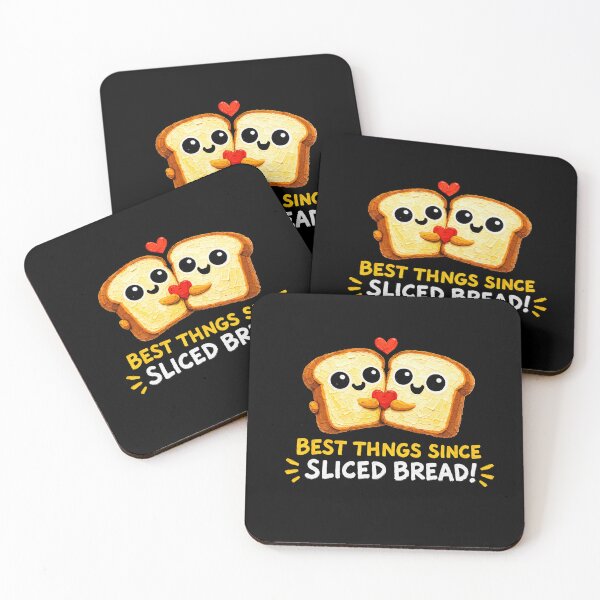 Item preview, Cute Bread Couple Cartoon – Best Thing Since Sliced Bread Love Gift designed and sold by Liv Solara.