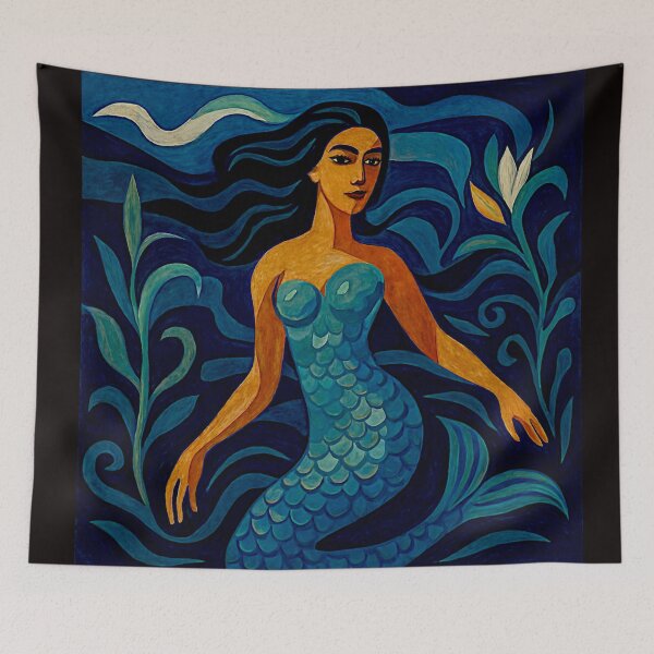 Item preview, Iara BrazilianEnchantress – Surreal Aquatic Fantasy Art #1 designed and sold by Helios Be. Lavsh.