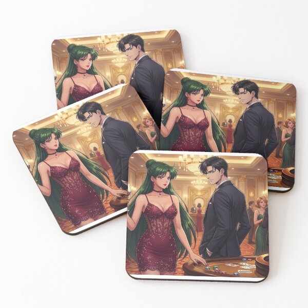 Item preview, Setsuna and Mamoru at the Casino designed and sold by Solace Sparkles.