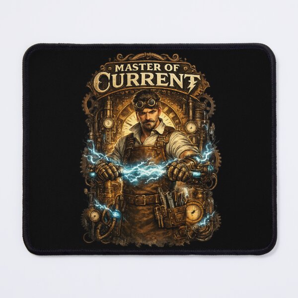 Item preview, Master of Current – Steampunk Electrician designed and sold by SidTastic .