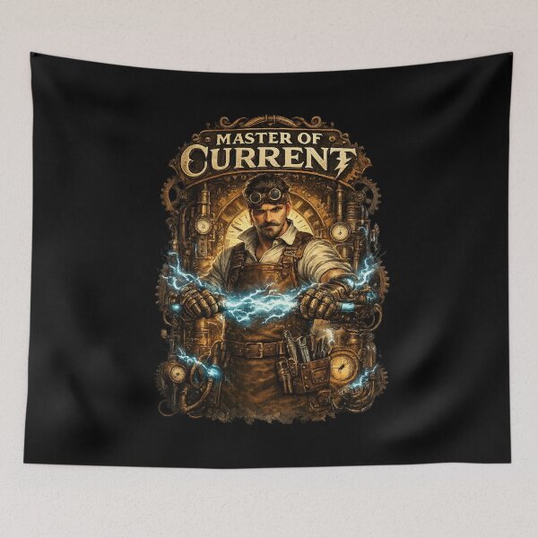 Item preview, Master of Current – Steampunk Electrician designed and sold by SidTastic .