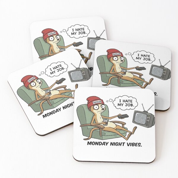 Item preview, Monday Night Vibes - I Hate My Job Meerkat designed and sold by mAXiBoOM.
