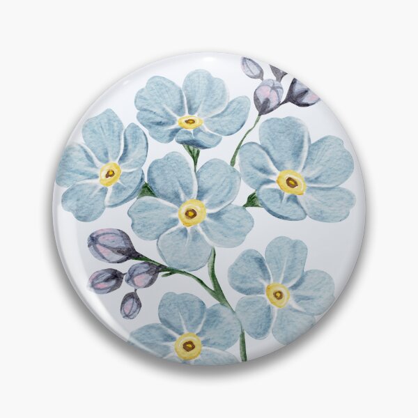Item preview, Watercolor Forget-Me-Not Bouquet designed and sold by Sagi Jane Art.
