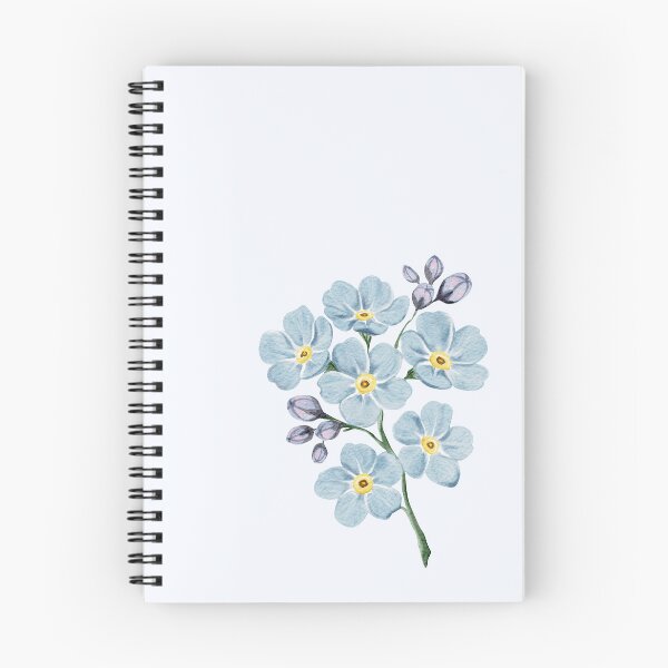 Item preview, Watercolor Forget-Me-Not Bouquet designed and sold by Sagi Jane Art.