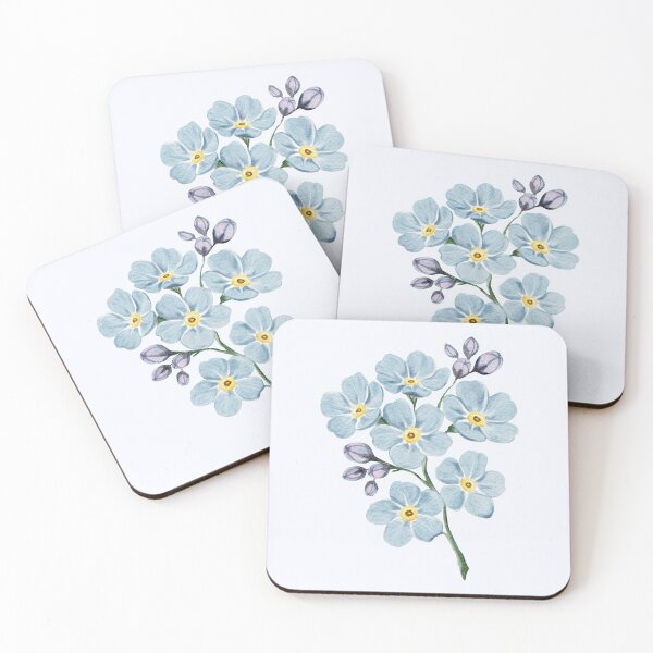 Item preview, Watercolor Forget-Me-Not Bouquet designed and sold by Sagi Jane Art.