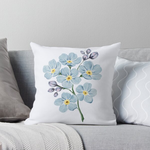 Item preview, Watercolor Forget-Me-Not Bouquet designed and sold by Sagi Jane Art.