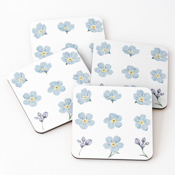 Item preview, Forget-Me-Not Watercolor Floral Set designed and sold by Sagi Jane Art.