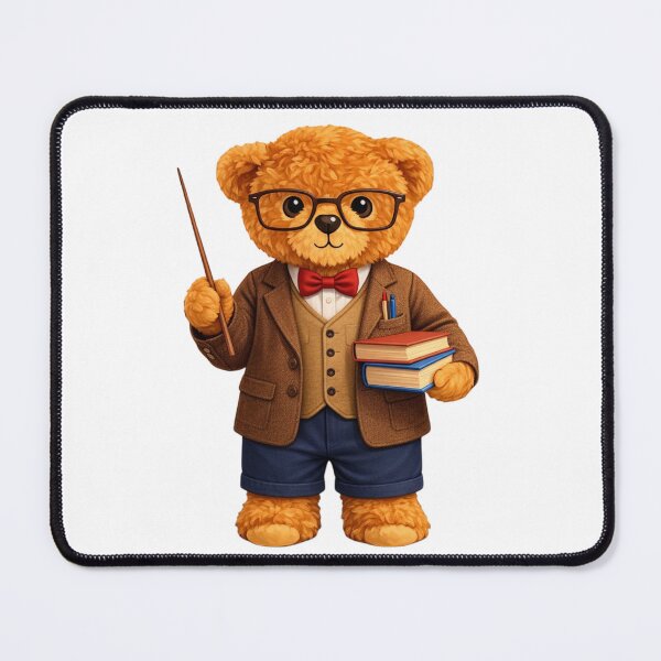 Item preview, Cute Professor Teddy Bear - Teacher & Book Lover Gift ? designed and sold by CuteBear87.