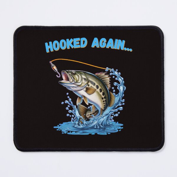 Item preview, Hooked Again.. Funny gift for fishing lovers designed and sold by JolieByDesigns.