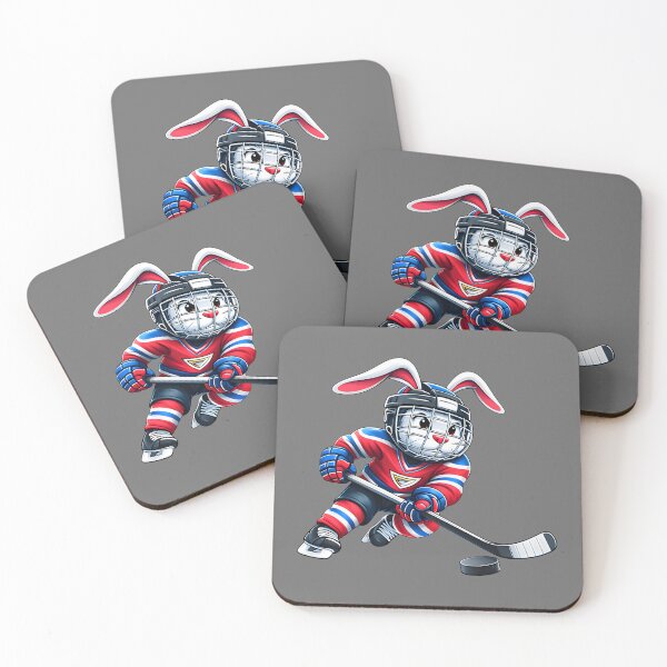 Item preview, Easter Bunny Ice Hockey Player Cute Rabbit Boys Kids Men designed and sold by KristineLi.