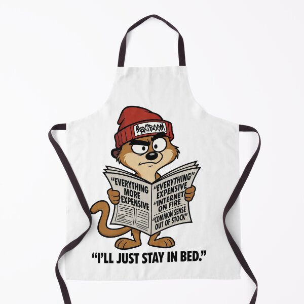 Item preview, I’ll Just Stay In Bed - Stressed Meerkat News Meme designed and sold by mAXiBoOM.