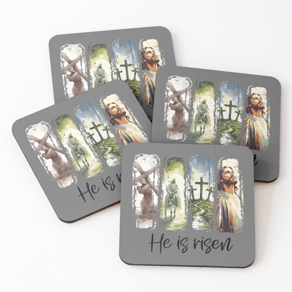 Item preview, Easter Jesus He is Risen 4 Scenes Christian Men Women Kids designed and sold by KristineLi.