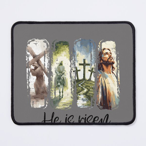 Item preview, Easter Jesus He is Risen 4 Scenes Christian Men Women Kids designed and sold by KristineLi.