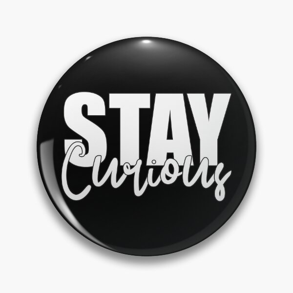 Item preview, Stay Curious - Modern Inspirational Mixed Script Typography designed and sold by Vision Crafted.