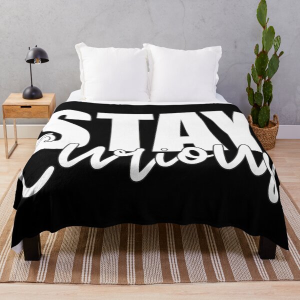 Item preview, Stay Curious - Modern Inspirational Mixed Script Typography designed and sold by Vision Crafted.