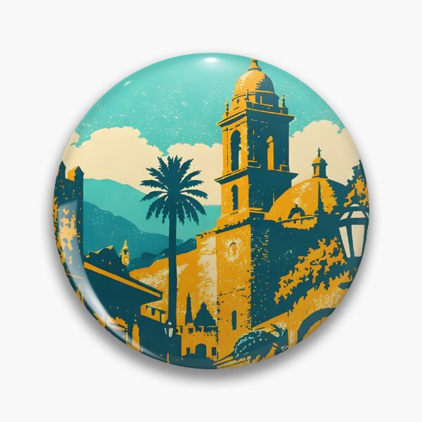 Item preview, Cuernavaca Morelos, Mexico Vintage Travel Tourism Art designed and sold by TravelersGems.