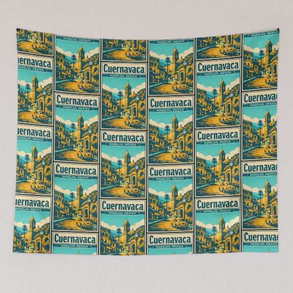 Item preview, Cuernavaca Morelos, Mexico Vintage Travel Tourism Art designed and sold by TravelersGems.