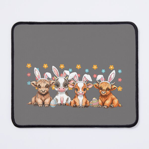 Item preview, Easter Cow Calves Bunny Ears Cute Farm Animal Kids Women Men designed and sold by KristineLi.