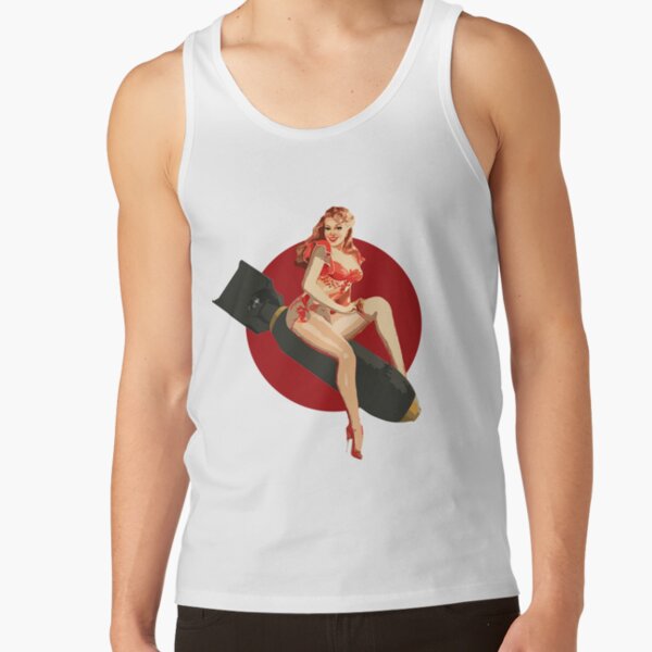WWII Bomber Pin-up Tank Top