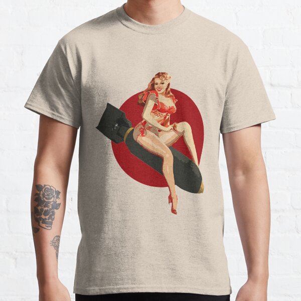 WWII Bomber Pin-up Classic T-Shirt