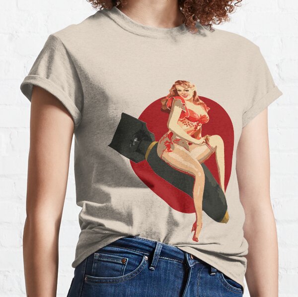 WWII Bomber Pin-up Classic T-Shirt