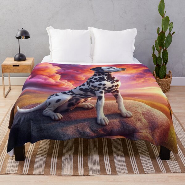 Item preview, Dalmatian Sunset – Serene Nature Emblem designed and sold by Dogandesighn.