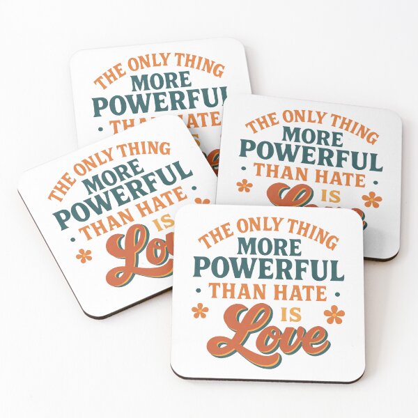 Item preview, the only thing more powerful than hate is love designed and sold by revsdesign.