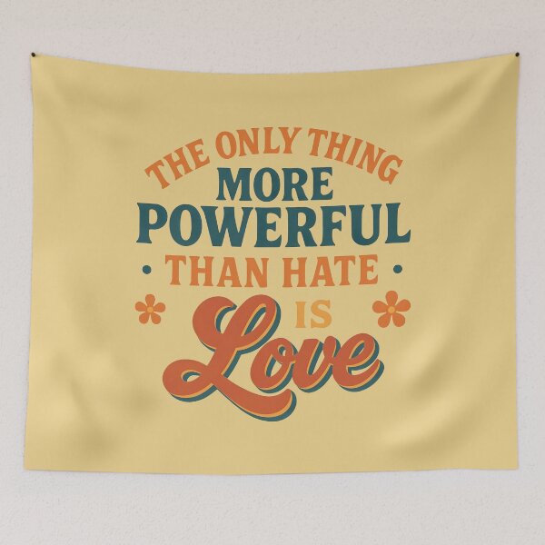 Item preview, the only thing more powerful than hate is love designed and sold by revsdesign.