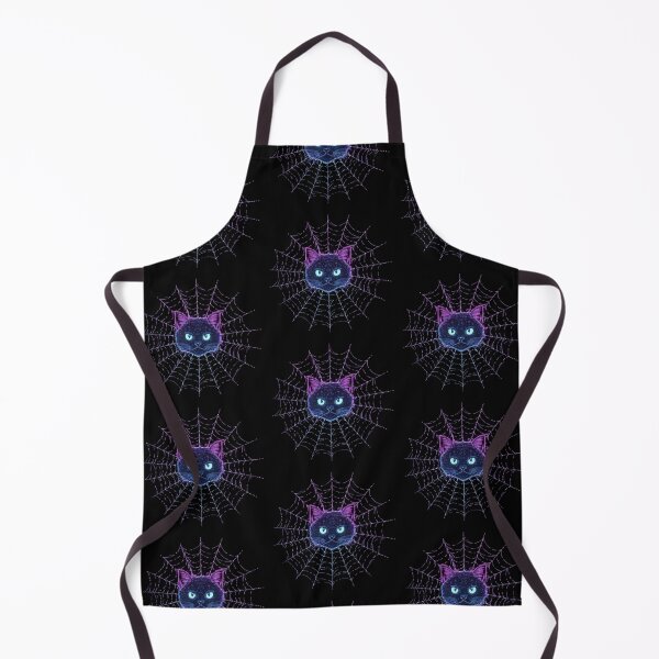 Item preview, Funny Halloween Cat in Spider Web - Spooky Black Cat Aesthetic designed and sold by Tw1nsAIArt.