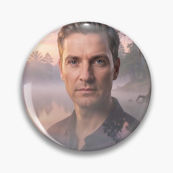 Item preview, Mystic Lake Morning Portrait with Soft Colors and Dreamlike Atmosphere designed and sold by FotoworldEdel.