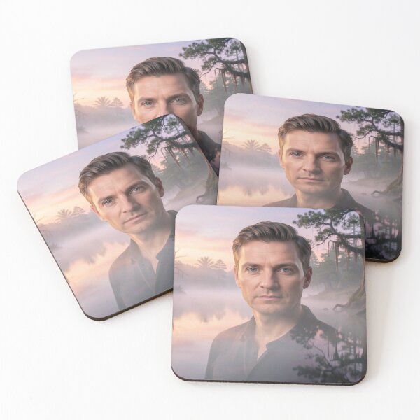 Item preview, Mystic Lake Morning Portrait with Soft Colors and Dreamlike Atmosphere designed and sold by FotoworldEdel.