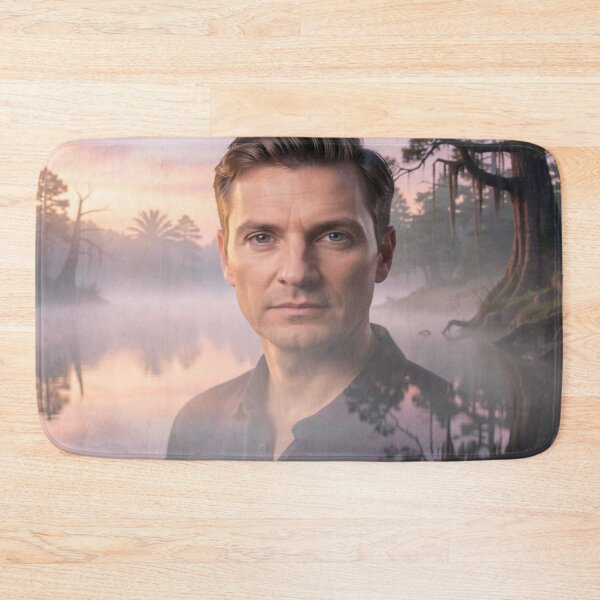 Item preview, Mystic Lake Morning Portrait with Soft Colors and Dreamlike Atmosphere designed and sold by FotoworldEdel.