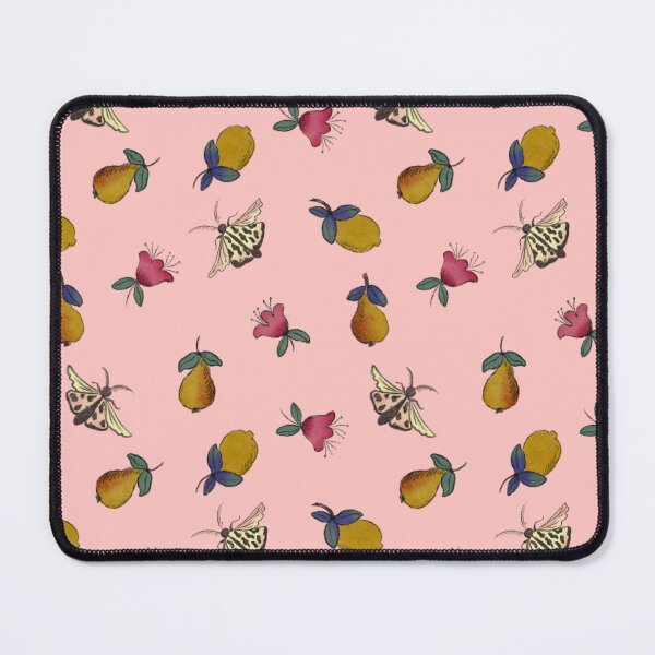 Item preview, Pink Pear Lemon and Moth Botanical Pattern designed and sold by artievarudzite.