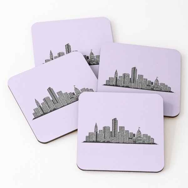 Item preview, Denver Fingerprint Skyline | Modern City Print | Minimalist Urban Art | City Identity Wall Art | City Prints Series designed and sold by Dream Circuit .