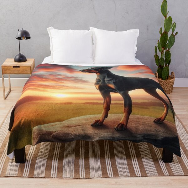 Item preview, Doberman Sunset – Majestic Nature Emblem designed and sold by Dogandesighn.
